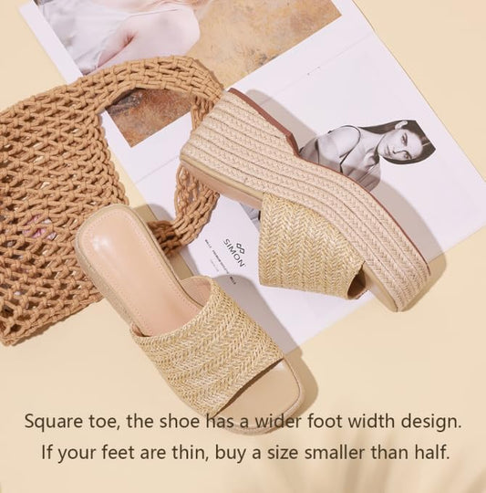 Chic Slip-On Summer Wedges