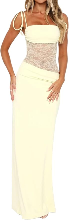 Elegant Lace Maxi Dress