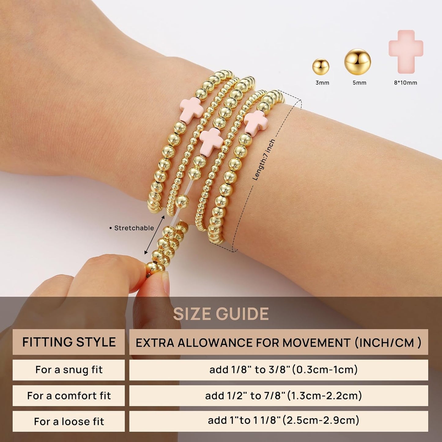 Elegant Gold Bracelet Set
