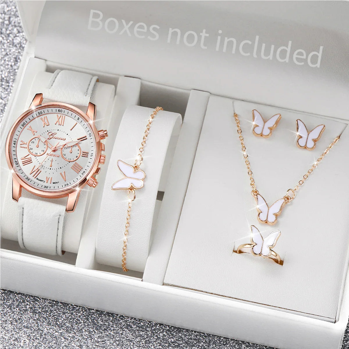 Elegant Women's Quartz Watch Set