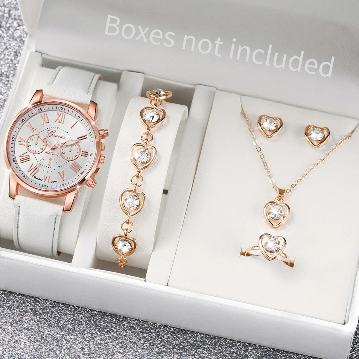 Elegant Women's Quartz Watch Set