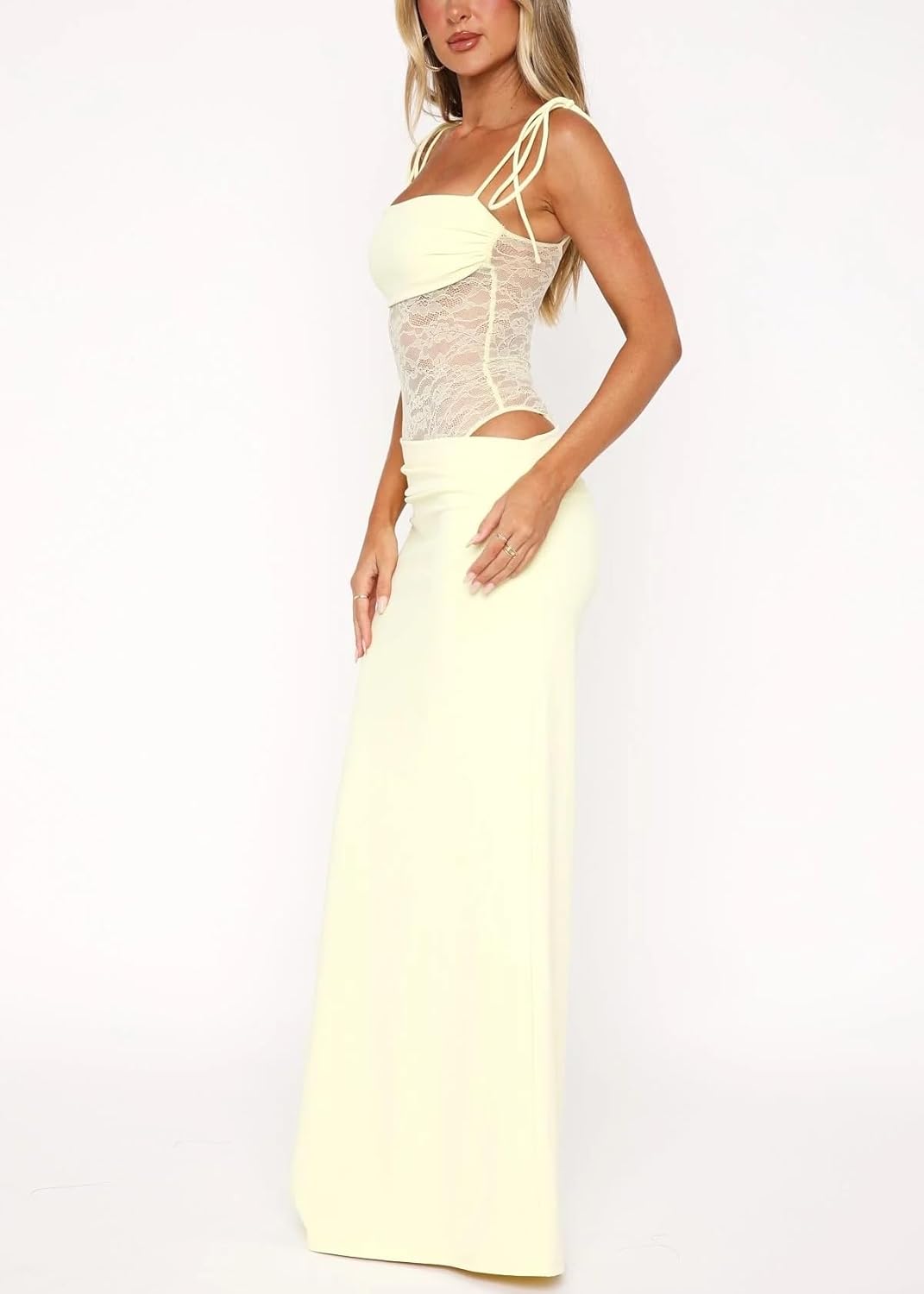 Elegant Lace Maxi Dress