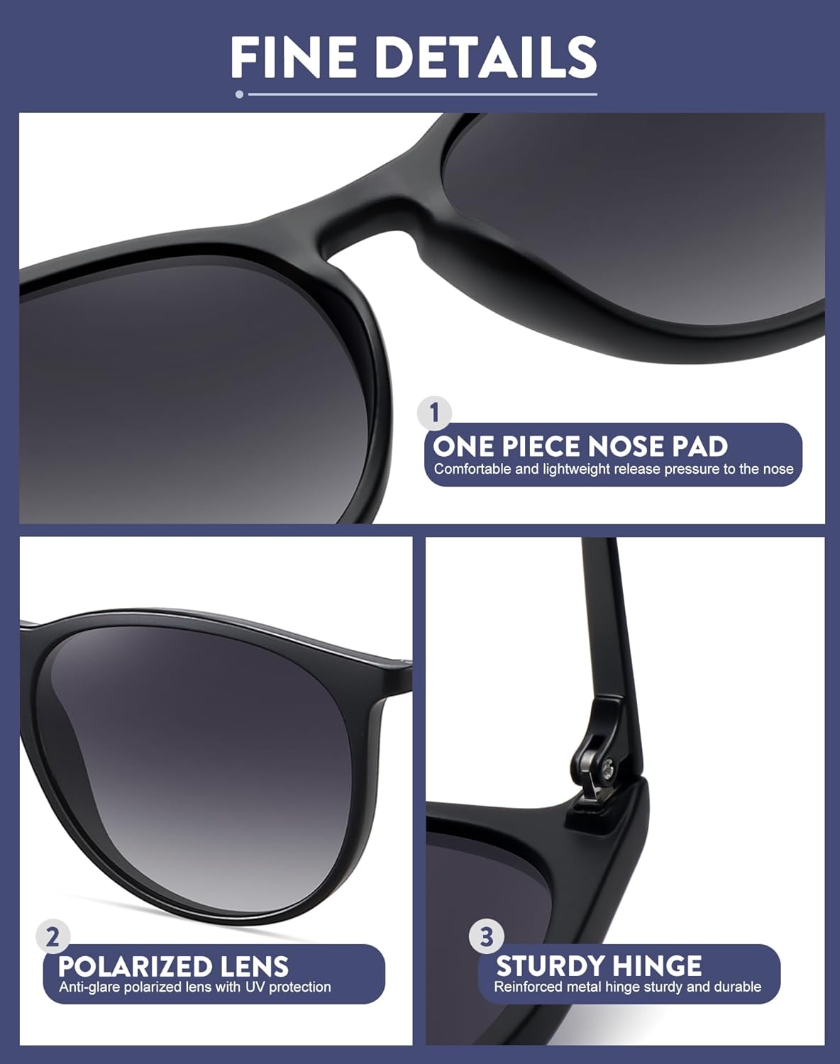 Chic Polarized Round Sunglasses