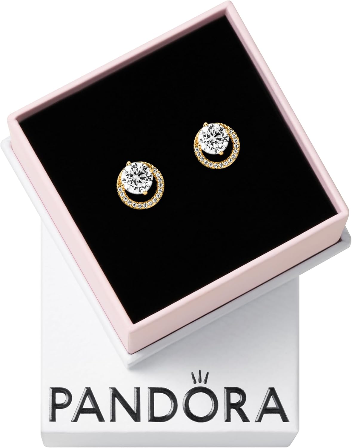Elegant Gold Halo Earrings