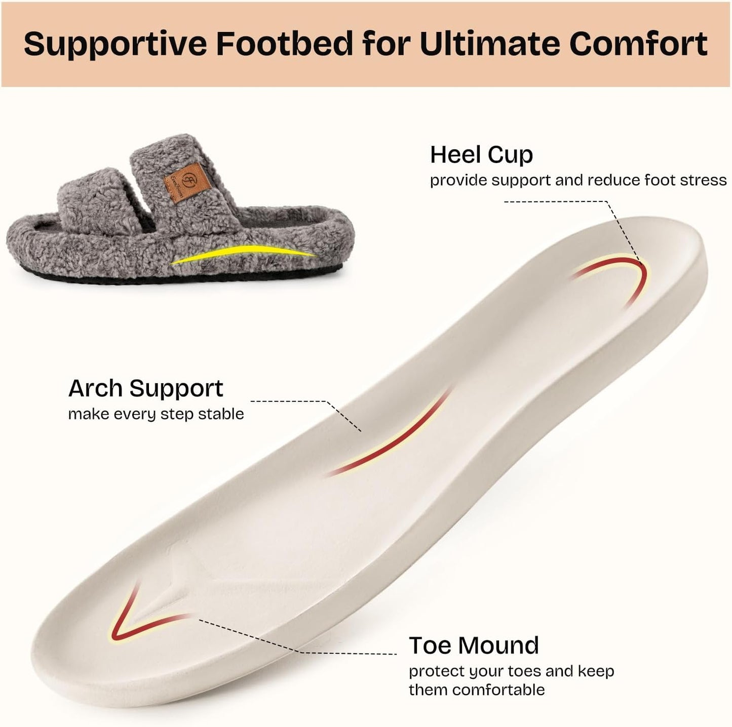 Cozy Open-Toe Memory Slippers