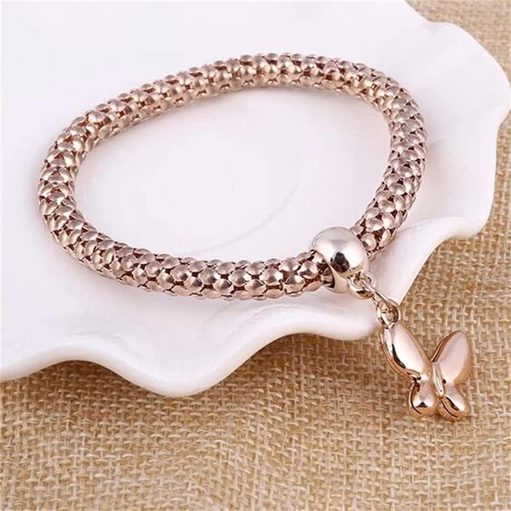 Chic Crystal Charm Bracelets Set