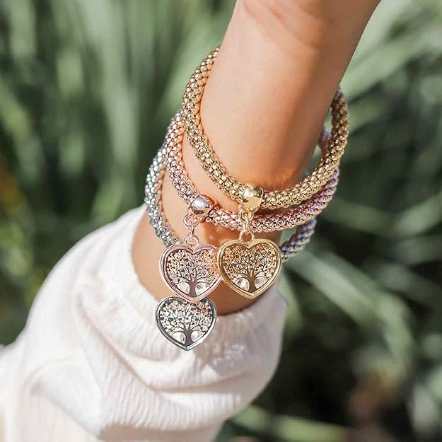 Chic Crystal Charm Bracelets Set