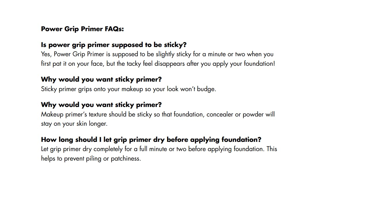 Smooth & Grip Makeup Primer