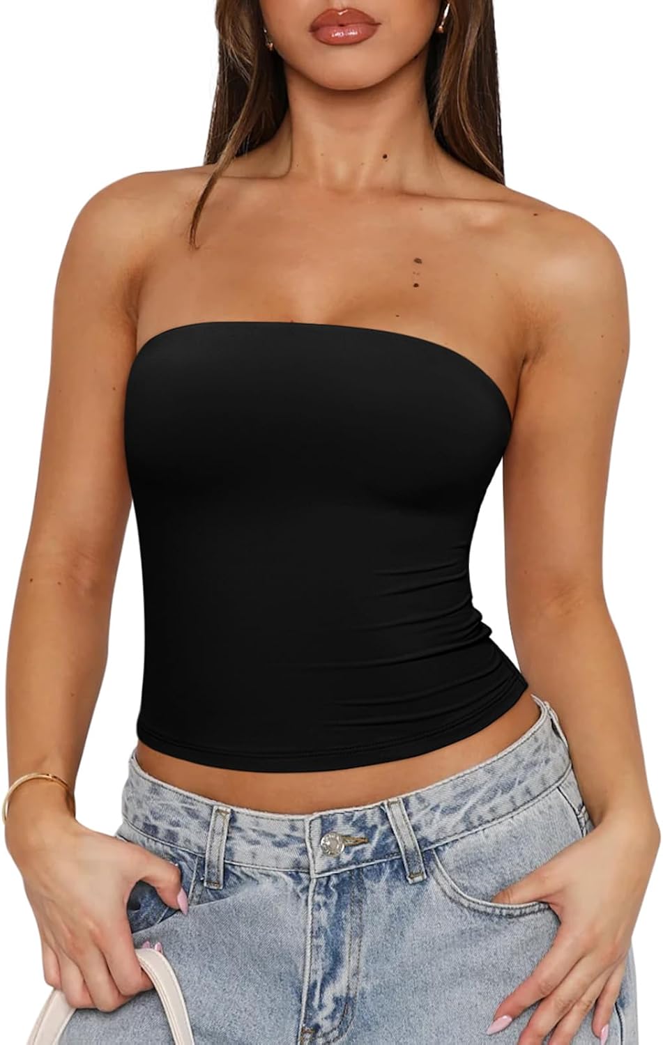 Trendy Strapless Tube Top