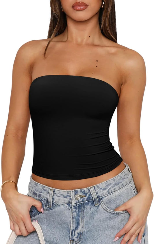 Trendy Strapless Tube Top
