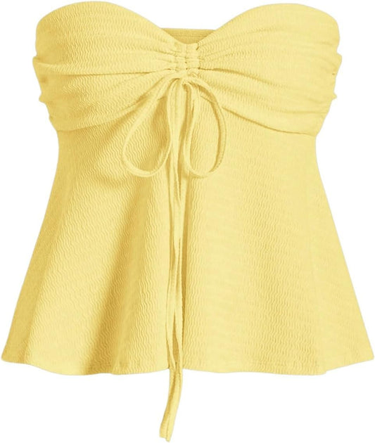 Stylish Strapless Summer Top