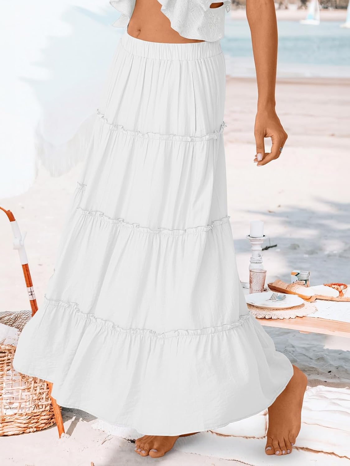 Elegant Beach Maxi Skirts
