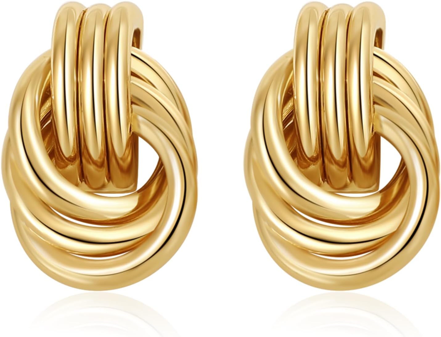 Chic Knot Gold Earrings