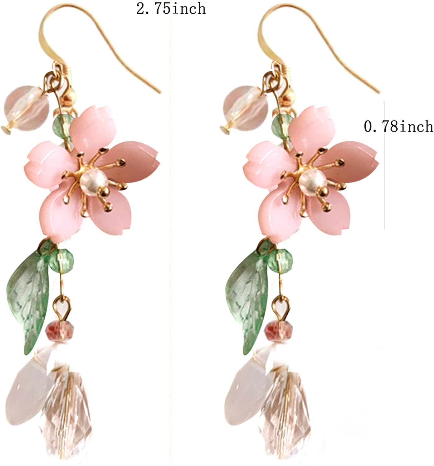 Charming Floral Dangle Earrings