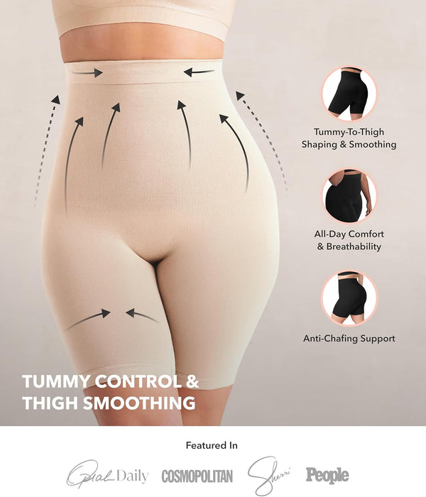 Comfort-Fit Tummy Control Shorts