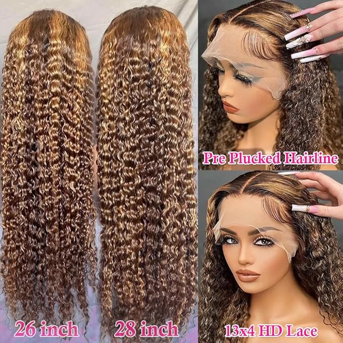 Elegant Lace Front Deep Wave Wig