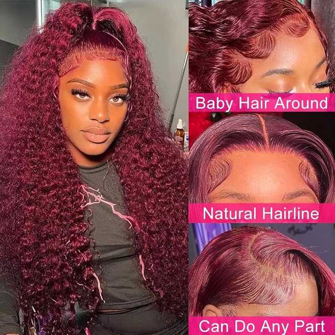 Elegant Lace Front Deep Wave Wig