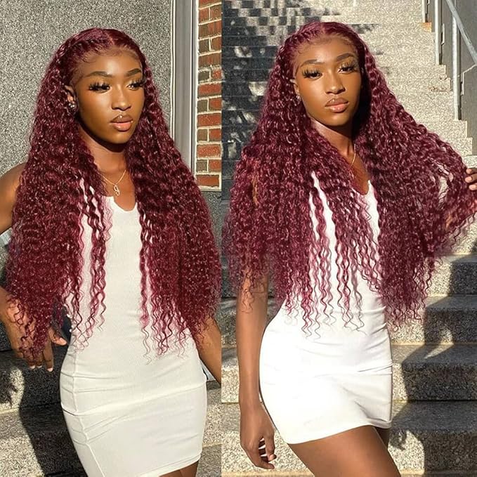 Elegant Lace Front Deep Wave Wig