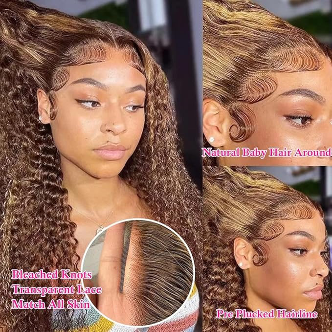 Elegant Lace Front Deep Wave Wig