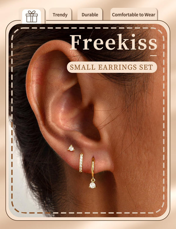Chic Gold Hoop Earrings Set