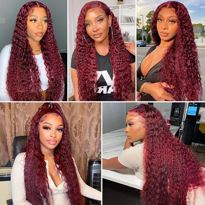 Elegant Lace Front Deep Wave Wig