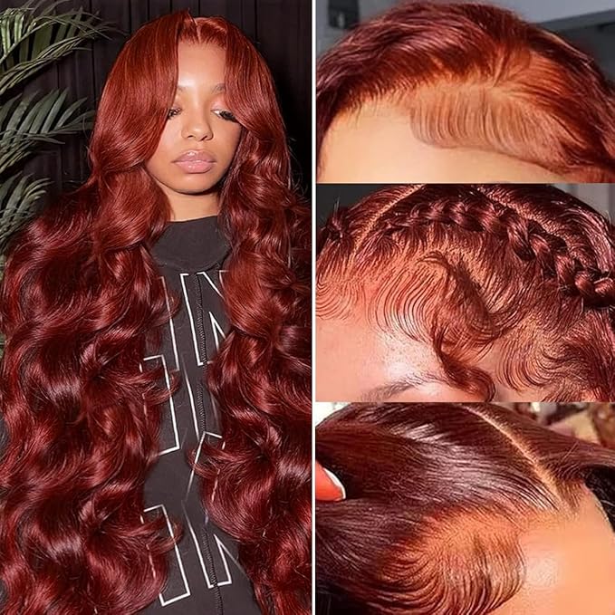 Glamour Waves Burgundy Wig