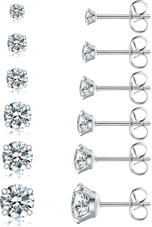 Set de pendientes elegantes y brillantes