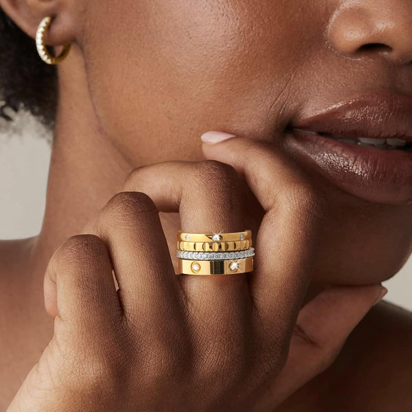 Trendy Stackable Gold Rings