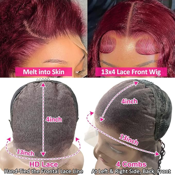 Elegant Lace Front Deep Wave Wig