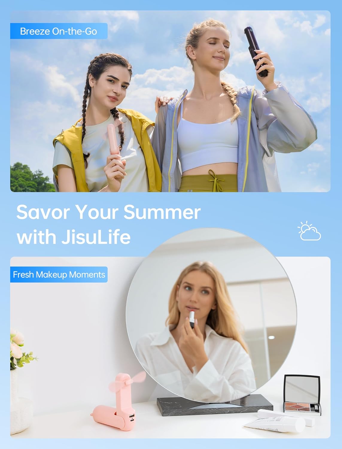Chic Breeze 3-in-1 Mini Fan