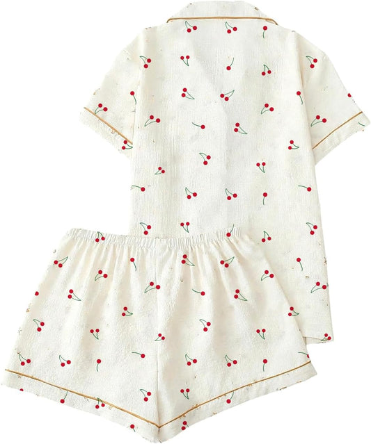 Silk Satin Striped Pajama Set