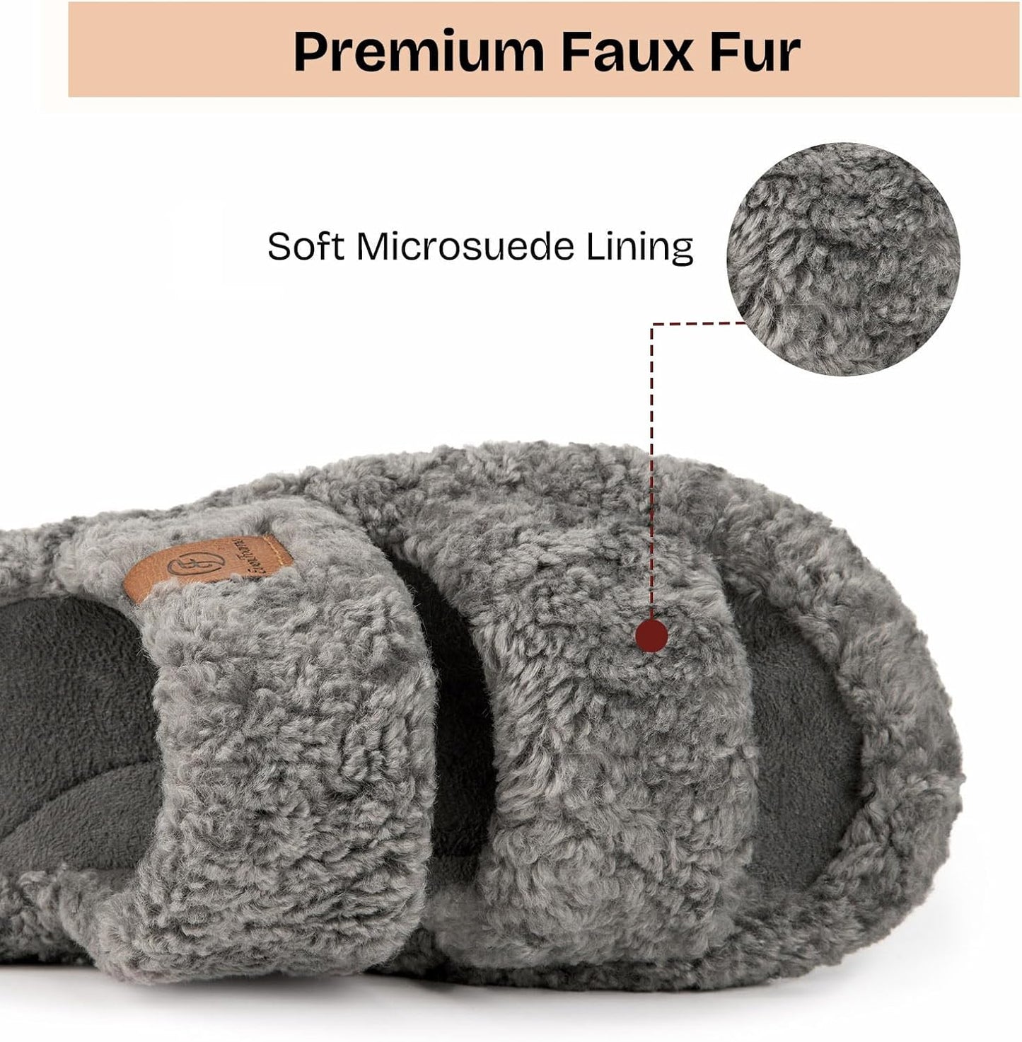 Cozy Open-Toe Memory Slippers