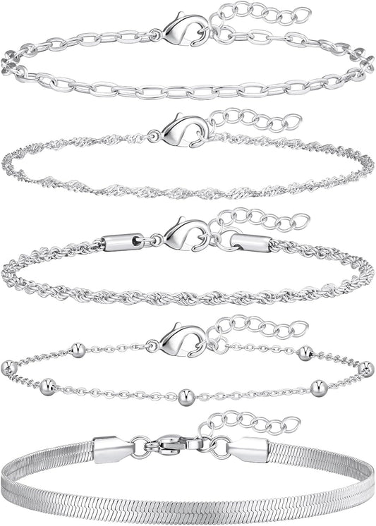 Elegant Gold Bracelet Stack