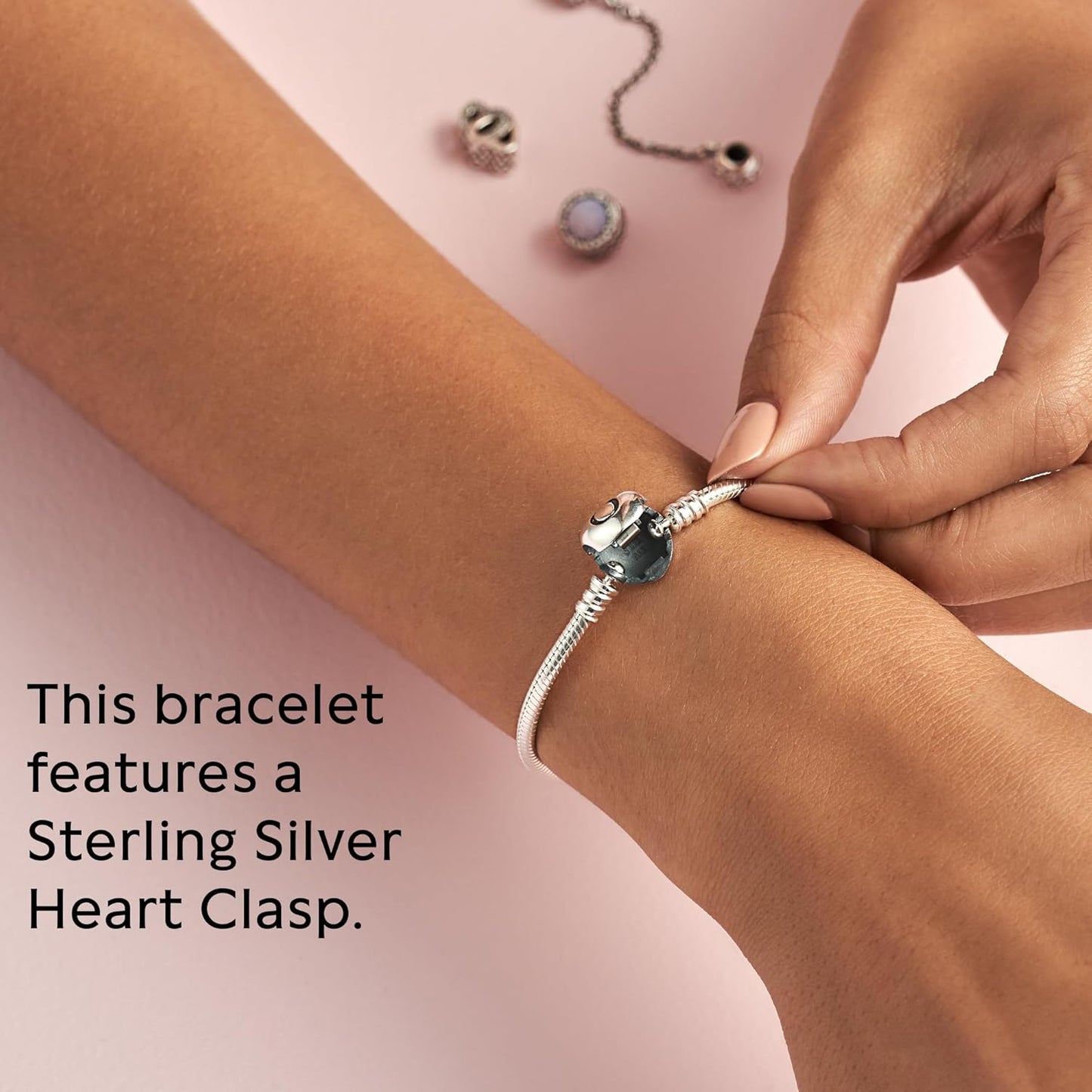 Bracelet Coeur Élégant en Argent