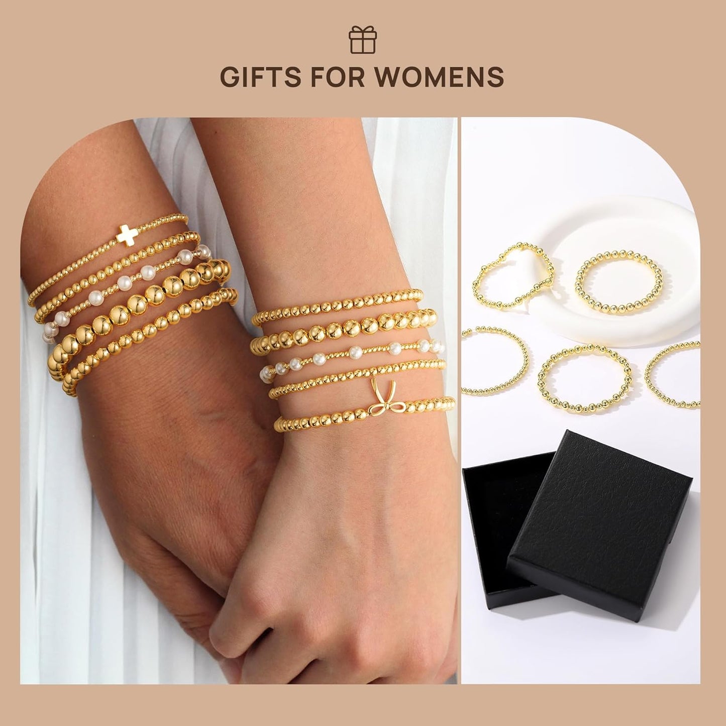 Elegant Gold Bracelet Set