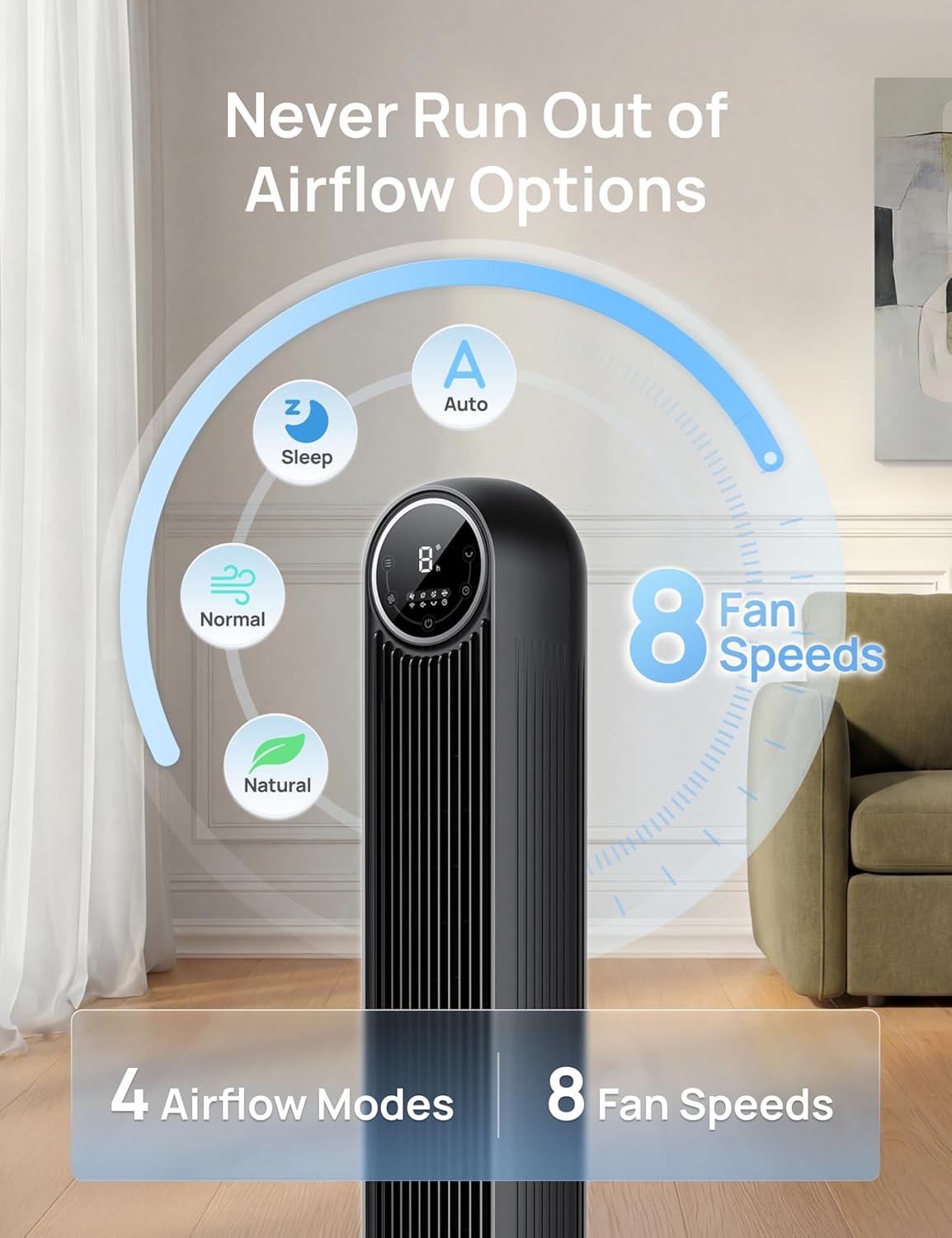 Blissful Breeze Tower Fan