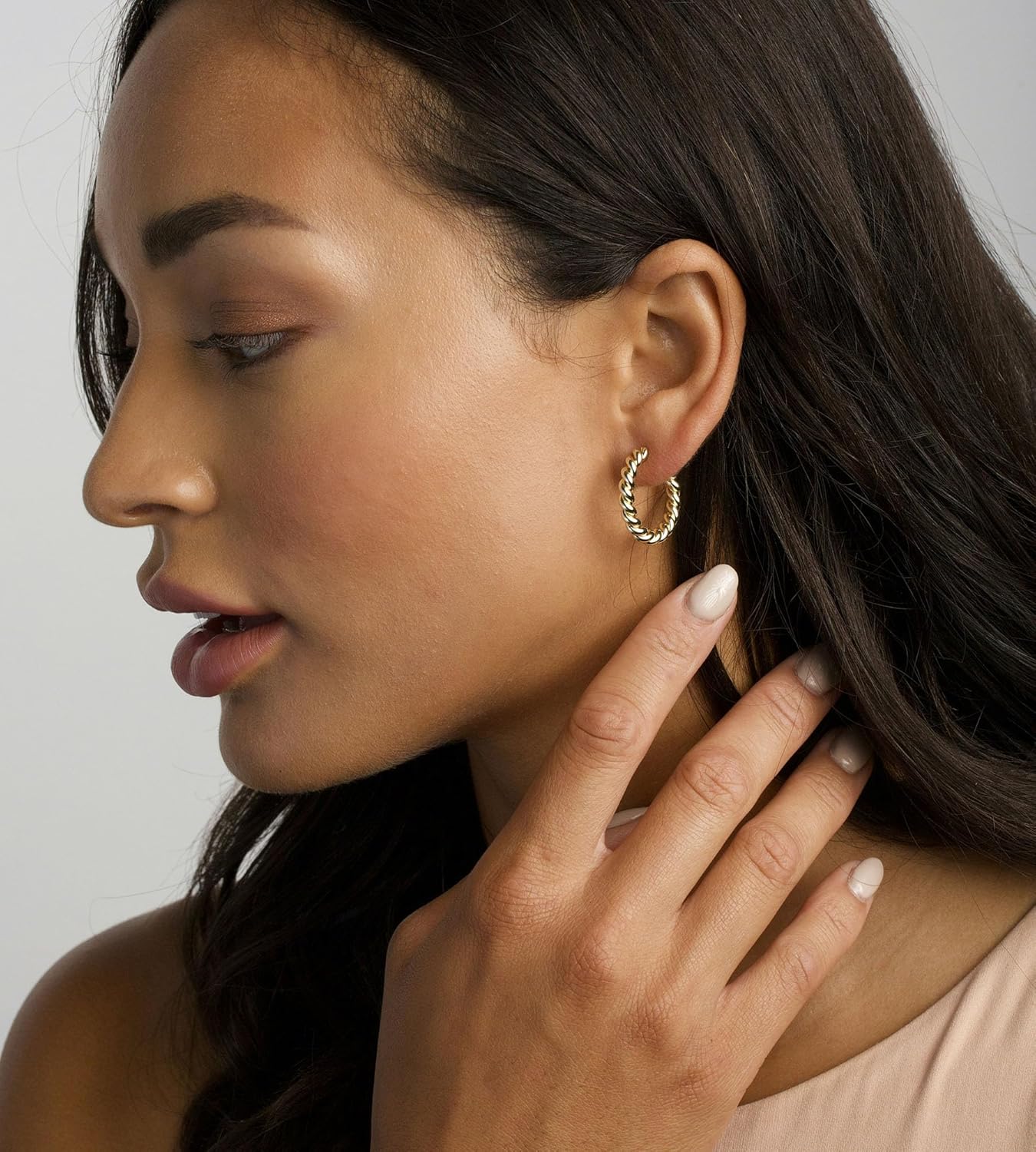 Chic Gold Hoop Earring Set