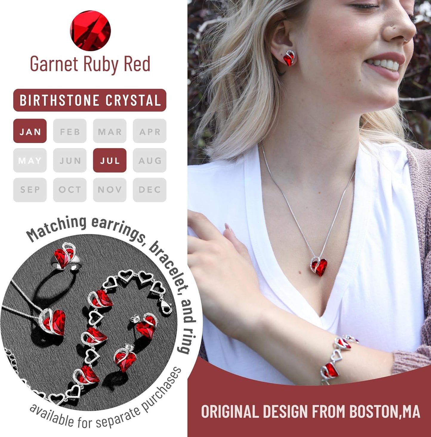 Infinity Love Crystal Necklace