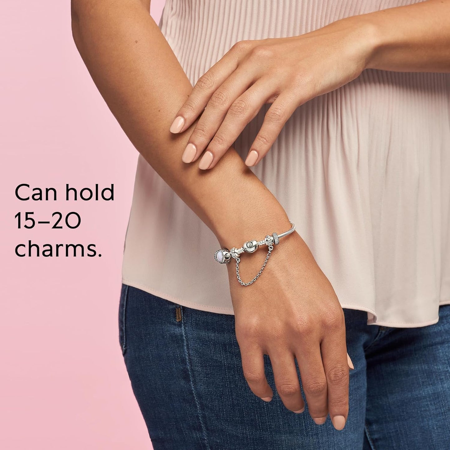 Bracelet Coeur Élégant en Argent