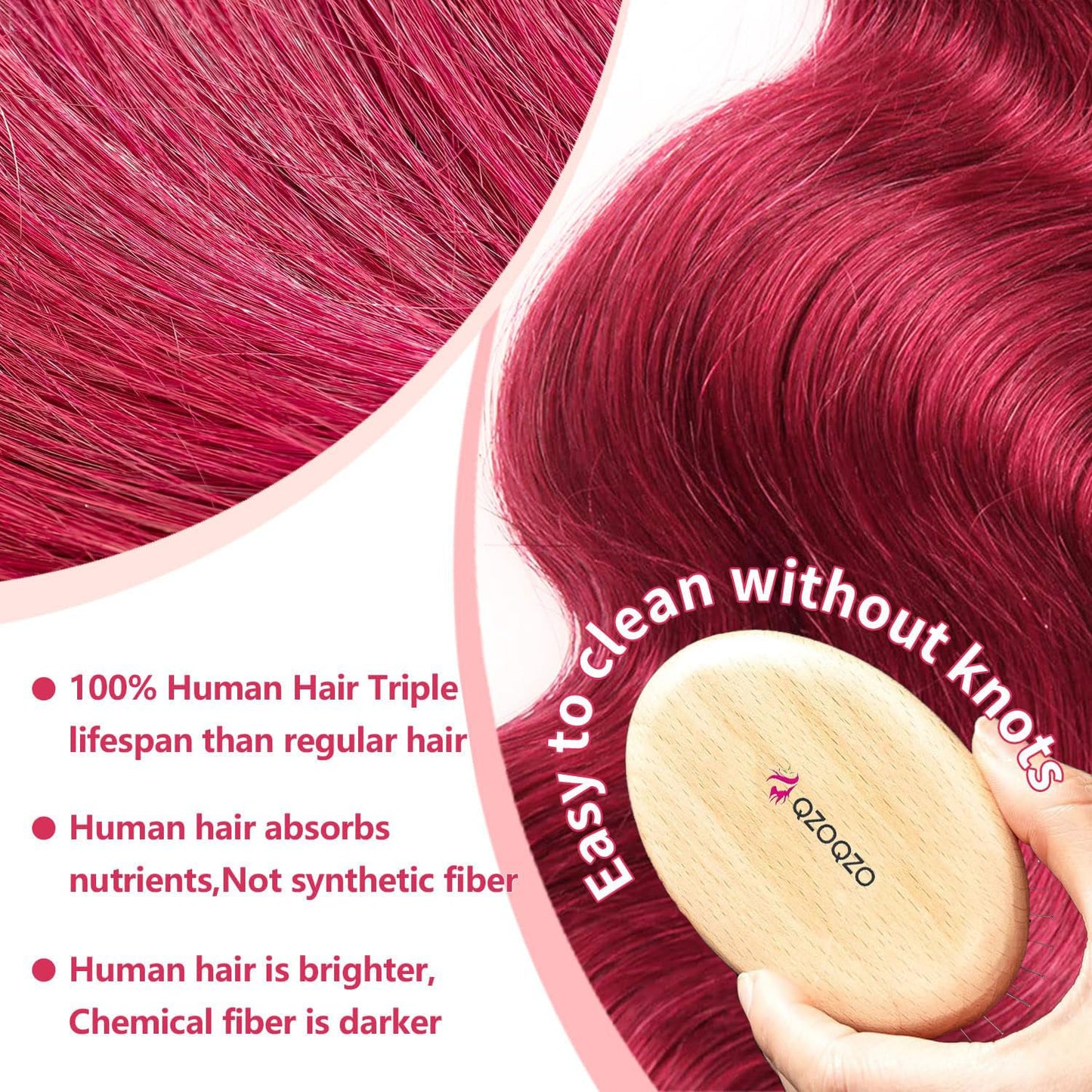 Glamour Waves Burgundy Wig