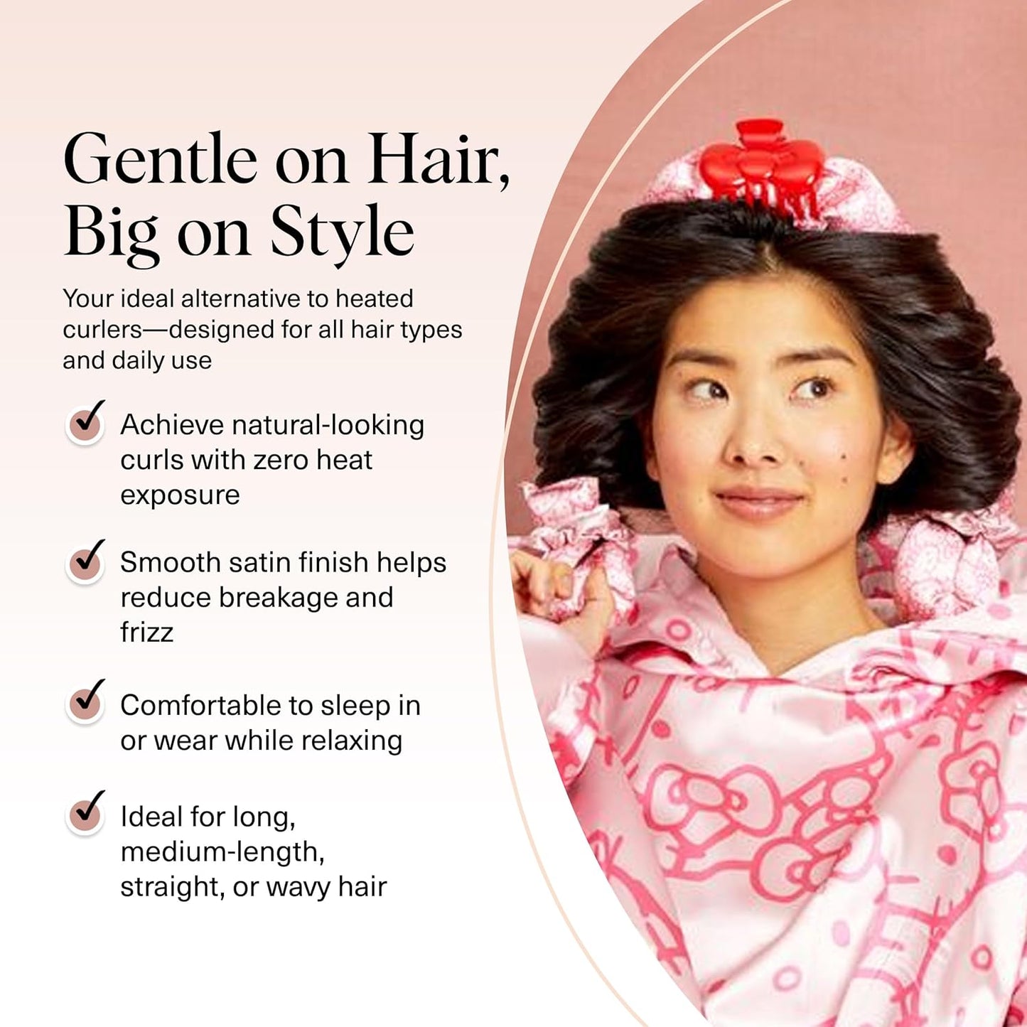 Hello Kitty Heatless Curl Set