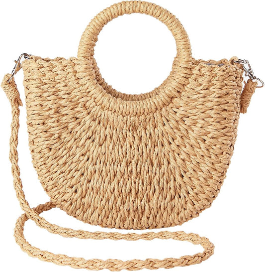 Chic Woven Boho Beach Bag