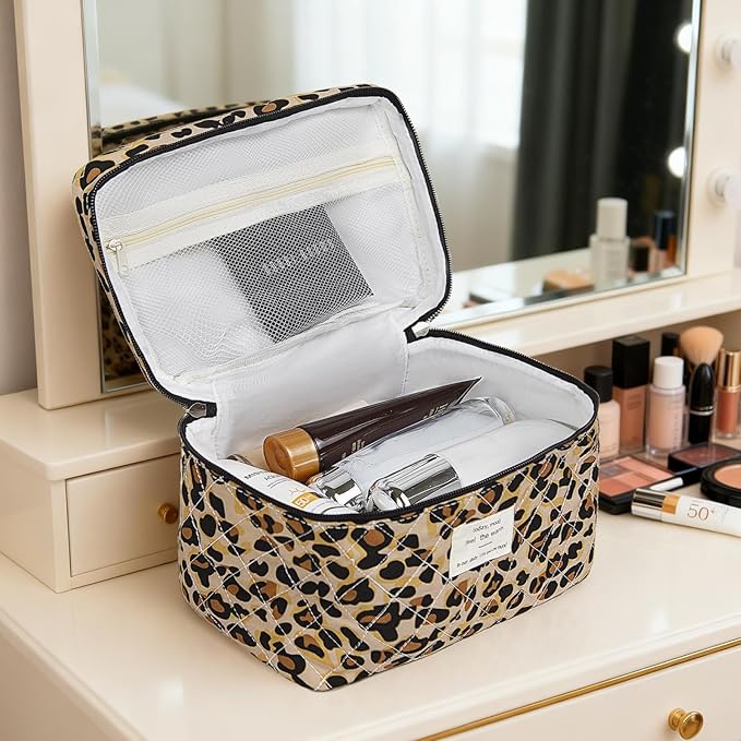 Organisateur de maquillage floral chic
