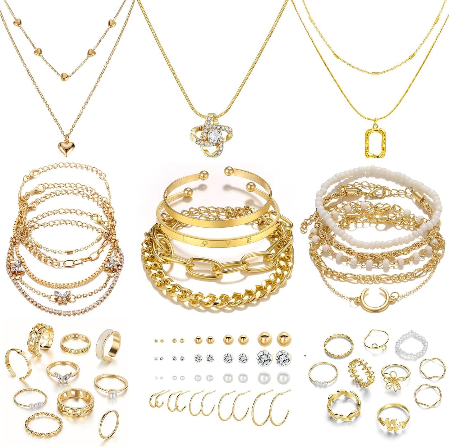 Elegant Gold Jewelry Set