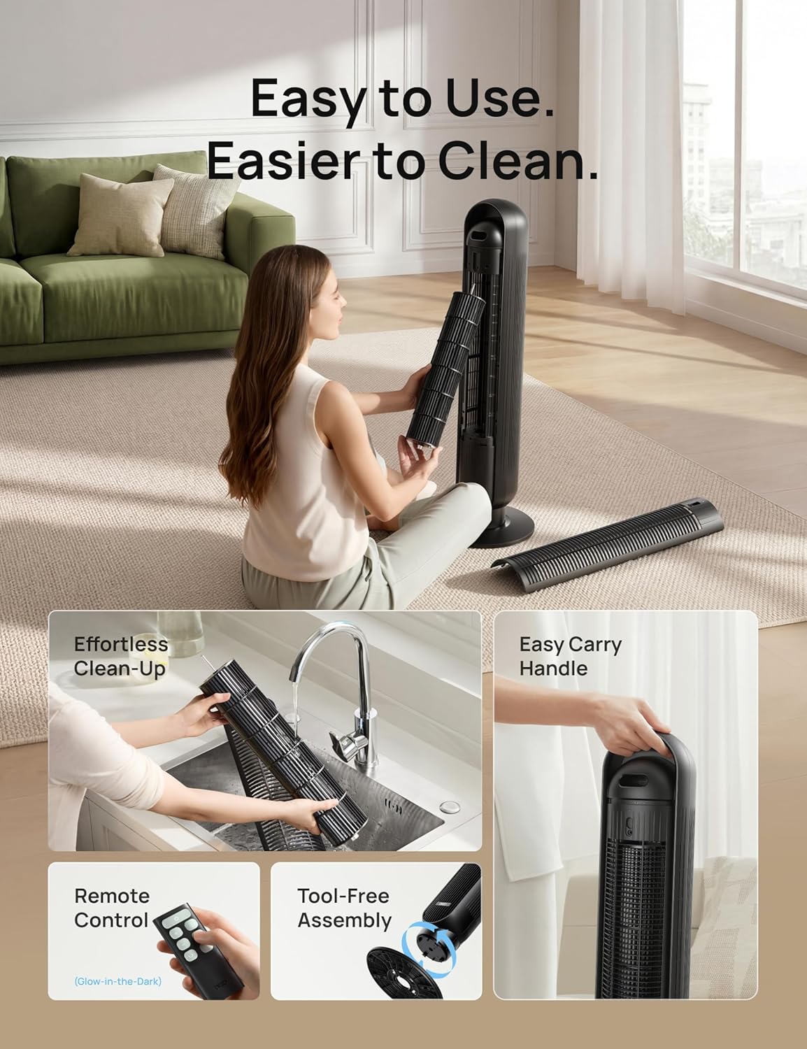 Blissful Breeze Tower Fan