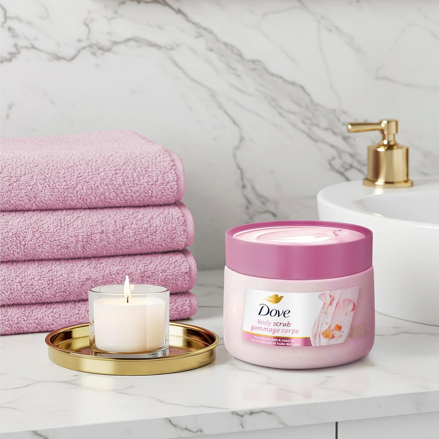 Silky Smooth Rose Salt Scrub