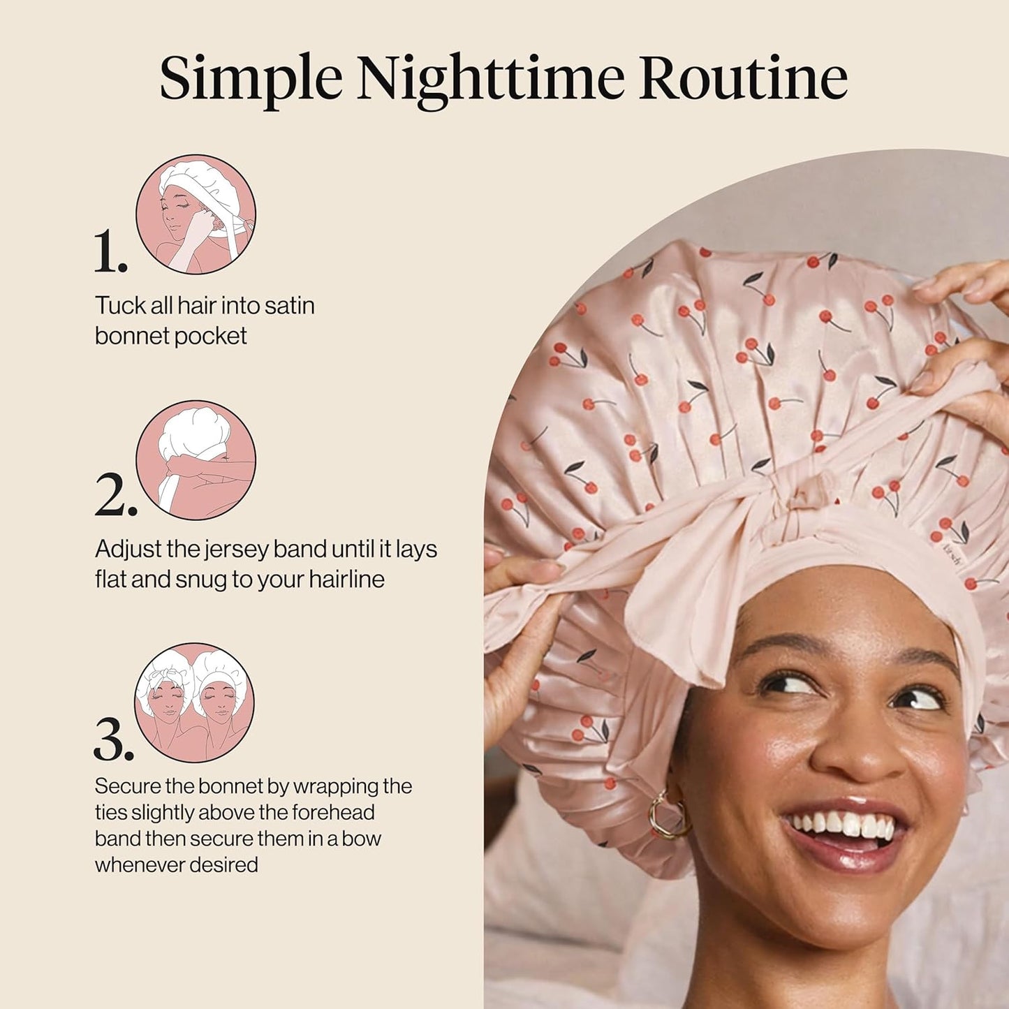 Bonnet Doux XL pour Cheveux