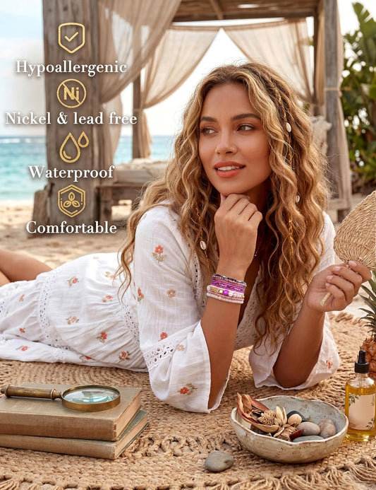 Chic Boho Bead Bracelet Set