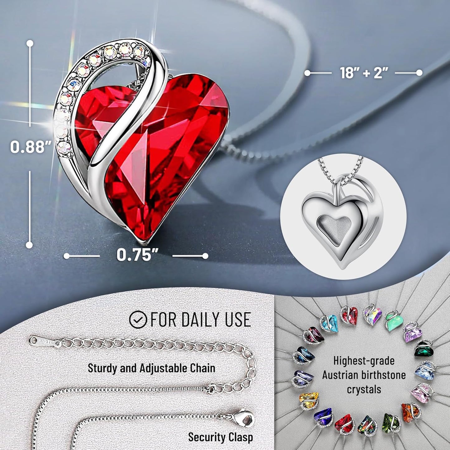 Infinity Love Crystal Necklace